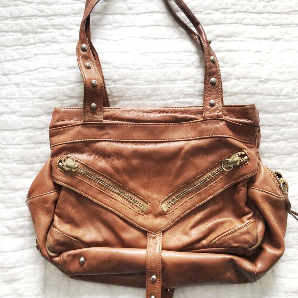 Bottkier Tan Leather Trigger Bag